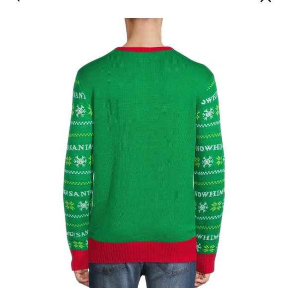 Elf Men’s Santa “I Know Him” Sweater - Picture 5 of 5